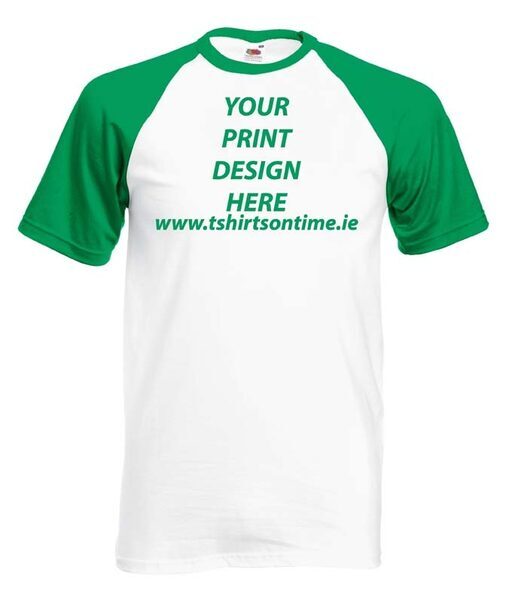 Baseball COLOUR-CONTRAST T-shirts from Fruit of the Loom.160 gram - Image 3