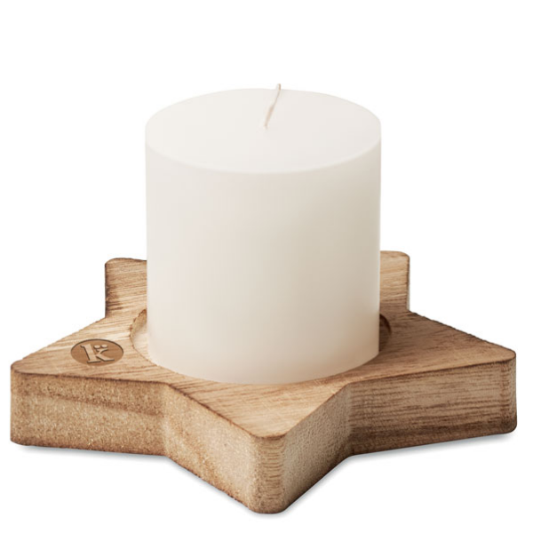 LOTUS Wooden Candle Base