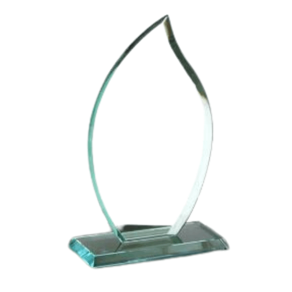 Crystal Flame Award in Satin Gift Box. With Engraving.