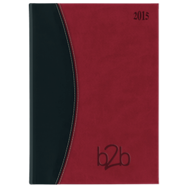Sorrento Colour-contrast A5 Desk Diary with Padded Soft Feel Cover