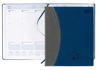Sorrento Colour-contrast A5 Desk Diary with Padded Soft Feel Cover - Image 2