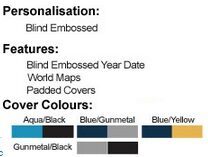 Sorrento Colour-contrast A5 Desk Diary with Padded Soft Feel Cover - Image 3