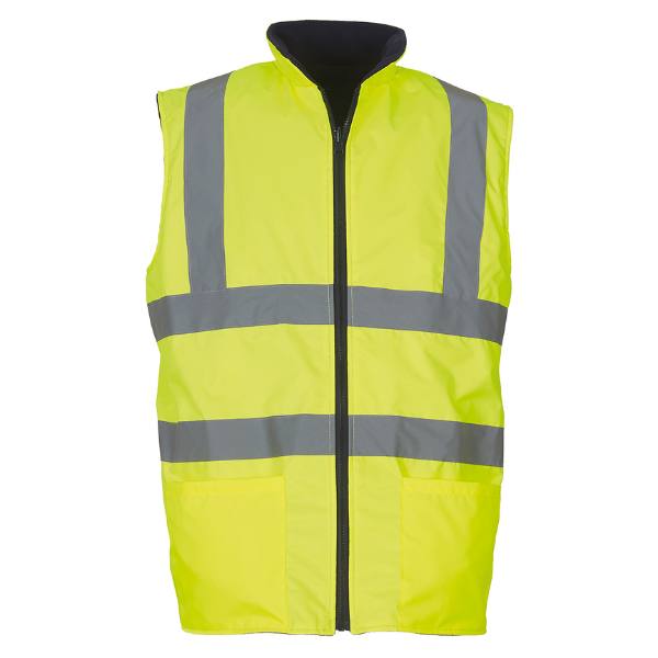 Hi-Vis Reversible Fleece Bodywarmer