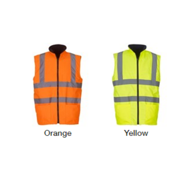 Hi-Vis Reversible Fleece Bodywarmer - Image 3