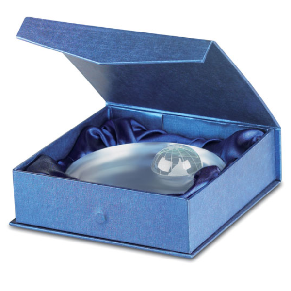 Elegant Round Glass Trophy - Image 2