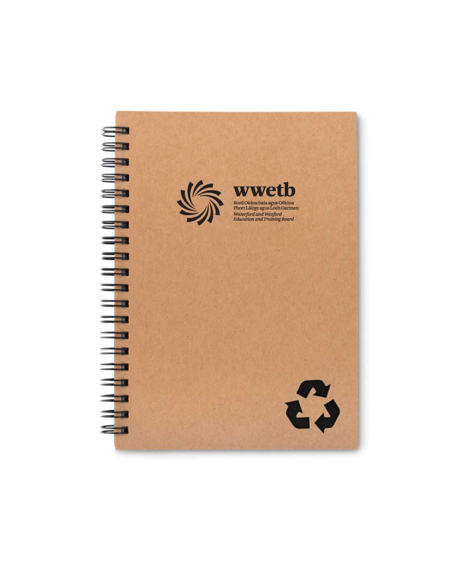 Eco Friendly 70 Lined Sheet Ring Notebook 13x18.5cm
