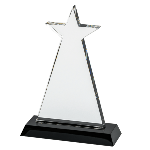 23cm Star Award on Black Base (Satin Box) Engraving included