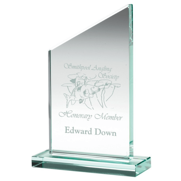 26cm Jade Econ Glass Plaque (Plain Box) Engraving included - Image 2