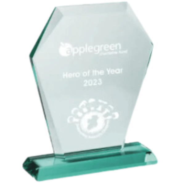 20cm Kite Glass Plaque (Satin Box) Engraving included - Image 2