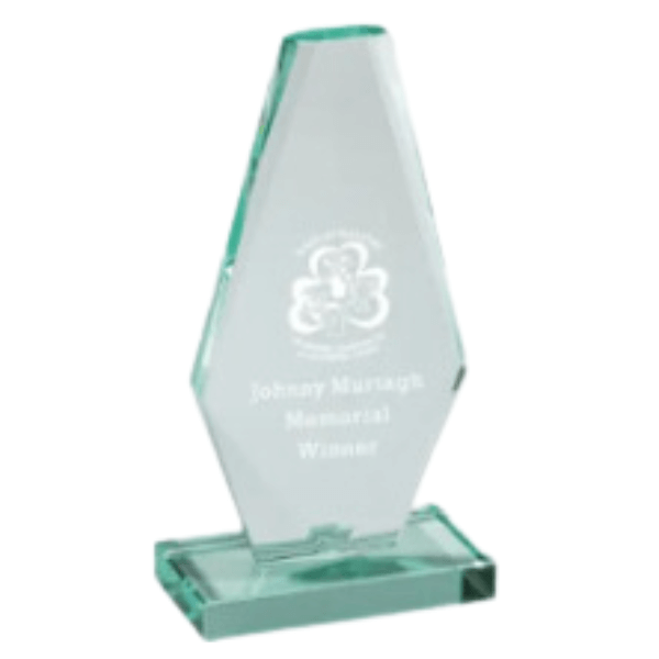 17.5cm Obelisk Glass Plaque (Satin Box) Engraving included - Image 2