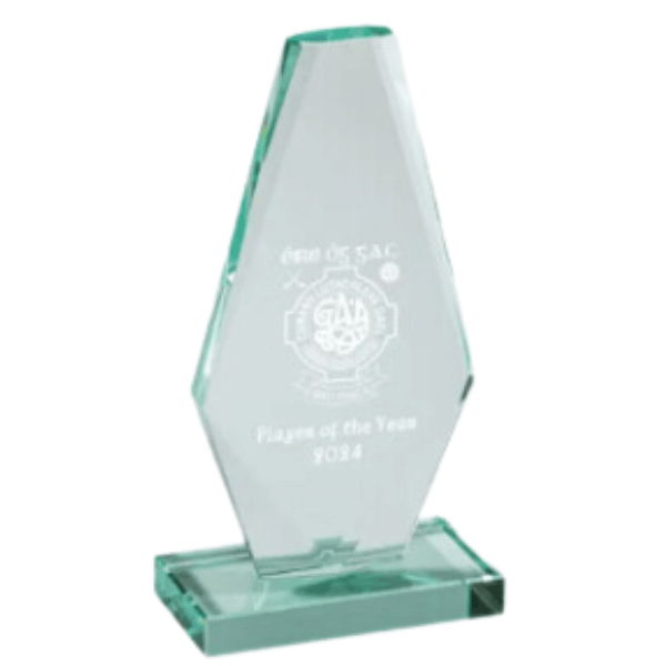 22.5cm Obelisk Glass Plaque (Satin Box) Engraving included - Image 2