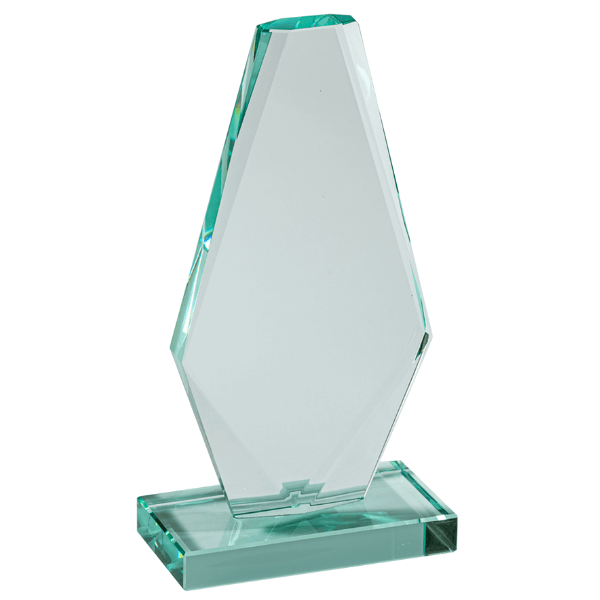 22.5cm Obelisk Glass Plaque (Satin Box) Engraving included