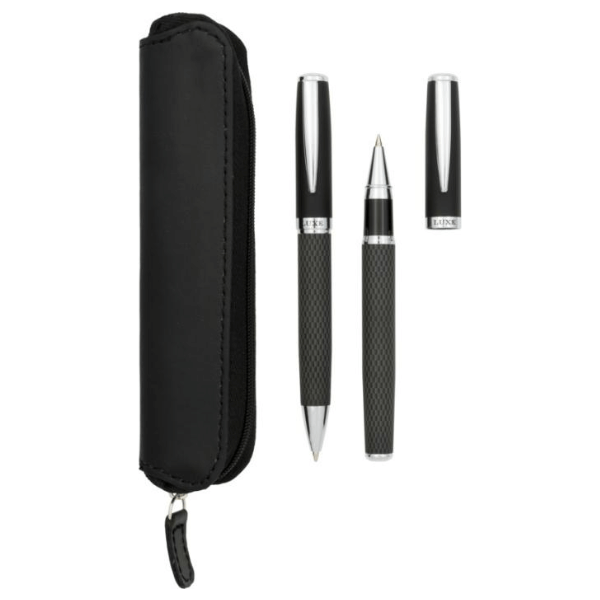 Carbon Duo Pen Gift Set with Pouch - Image 3