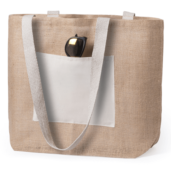 Jute Bag Farus with Cotton Front Pocket