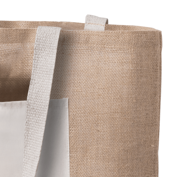 Jute Bag Farus with Cotton Front Pocket - Image 2