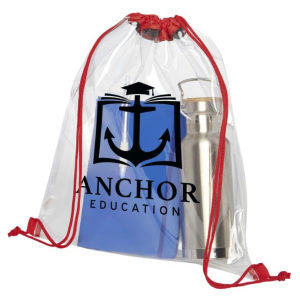 Lancaster Transparent Drawstring Bag 5L