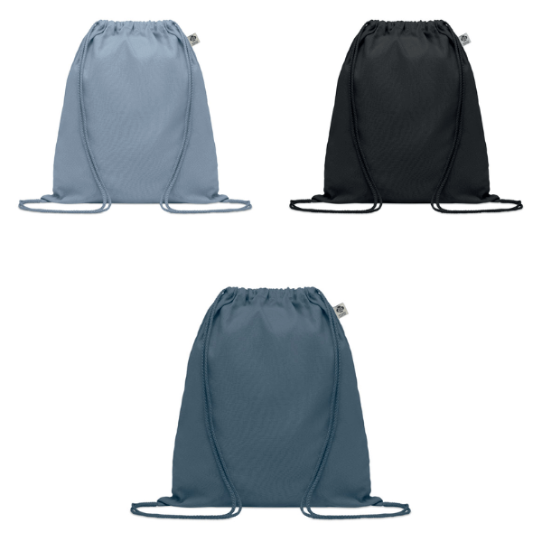 YUKI Colour Organic Cotton Drawstring Bag - Image 5