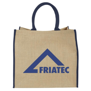 Harry Coloured Edge Jute Tote Bag 25L