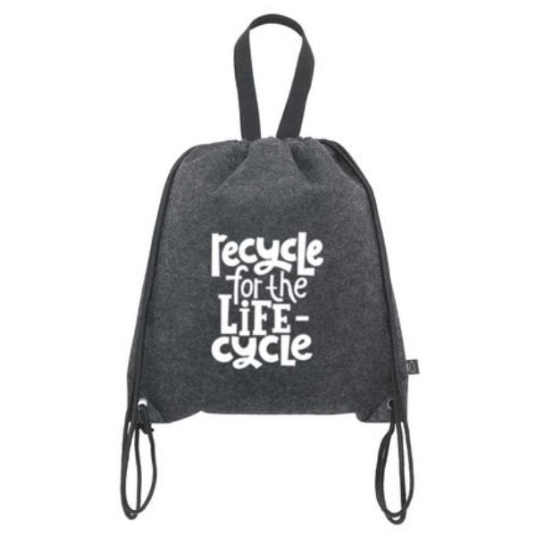 RPET Felt PromoBag Plus Backpack - Image 4