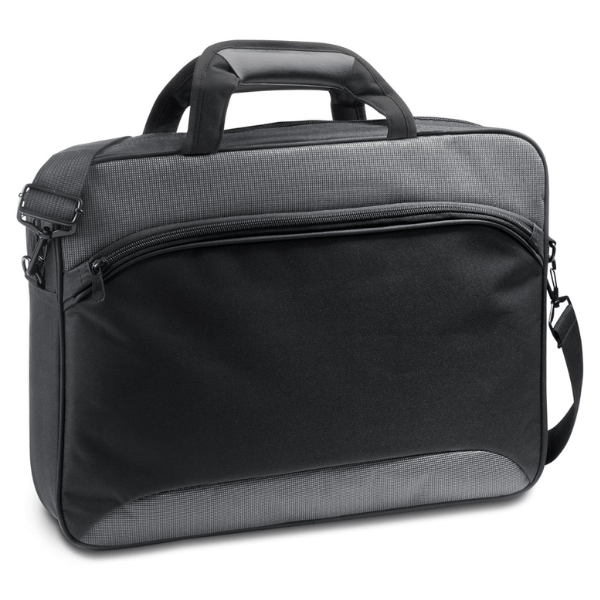 Santana 15.6" Laptop Briefcase in 2 Tone 600D - Image 2