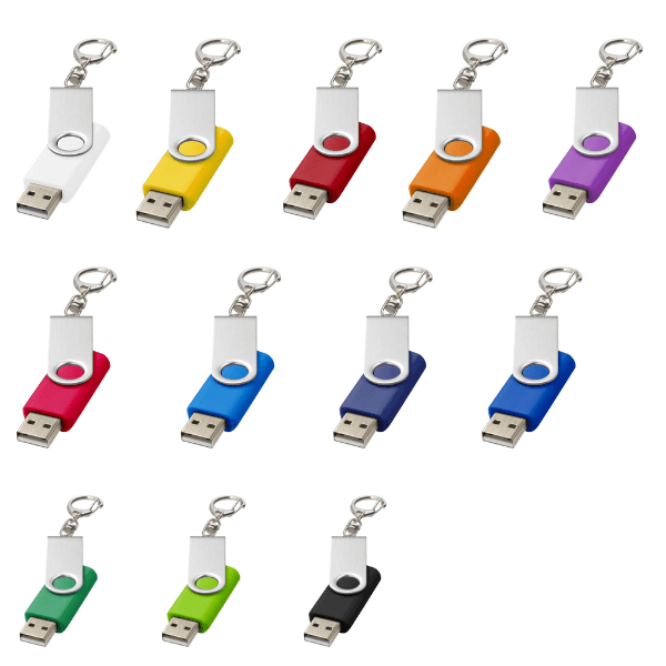 USB Memory 32G Rotate with Keychain - Image 2
