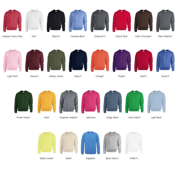 Heavy Blend Adult Crew Neck Sweatshirt - Image 3