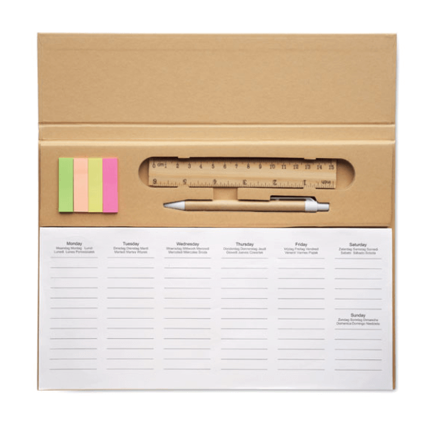 MEMWEEK Desk Planner 125 Pages
