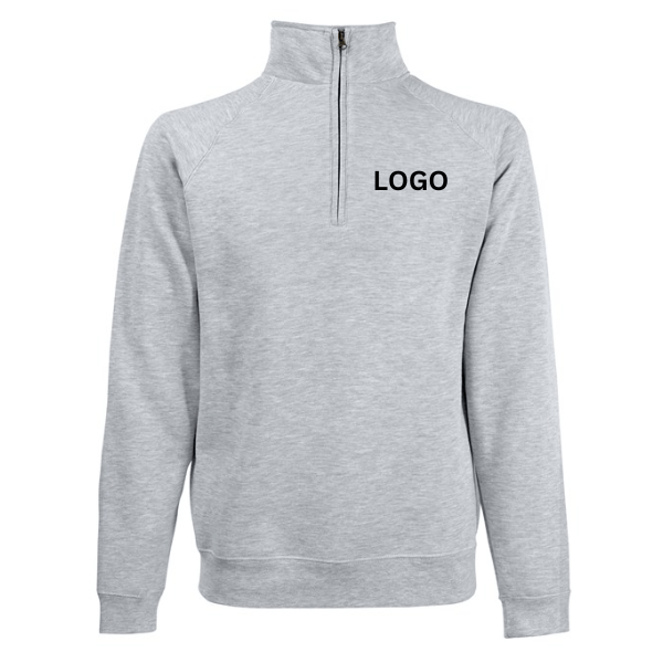 Premium 70/30 Zip Neck Sweatshirt