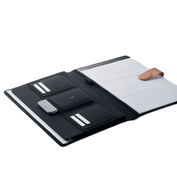 FAUX A4 Portfolio in RPET with Faux Leather - Image 3