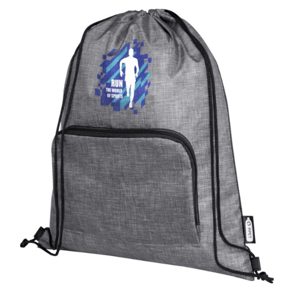 Ash Recycled Foldable Drawstring Bag 7L