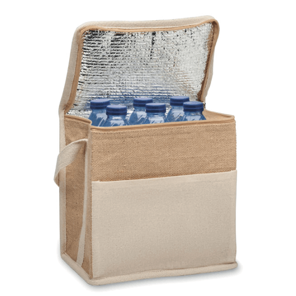 Lona Jute Cooler Bag with Strap - Image 2