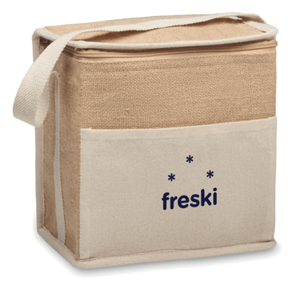 Lona Jute Cooler Bag with Strap