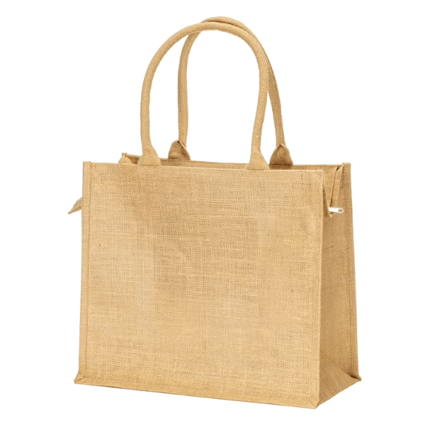 Fano Jute Bag with Cotton Handles - Image 2