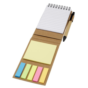 Flipper Sticky Notepad with Ballpoint Pen
