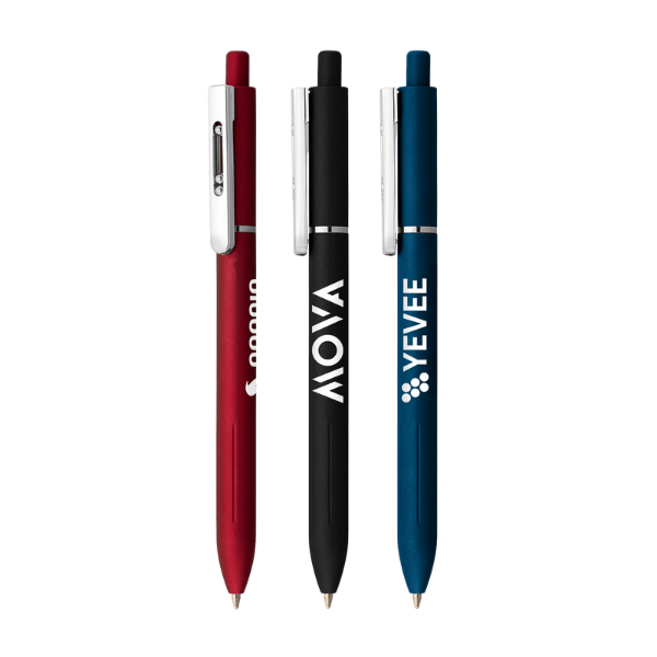 Lark Recycled Plastic Retractable Fidget Clip Neuro Pen - Image 2