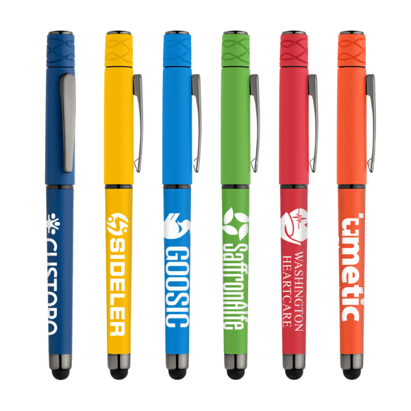 Tavi Recycled Plastic Fidget Spinner Stylus Gel Neuro Pen - Image 3