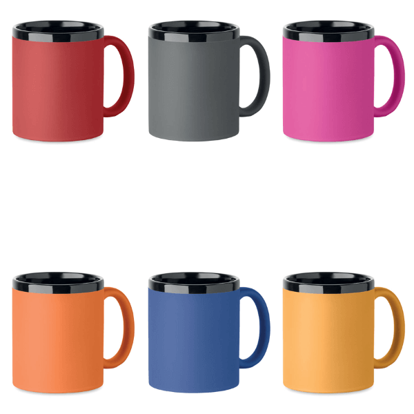 Ruby Ceramic Mug with Soft Touch Coating - Image 2