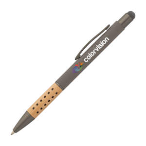Bowie Bamboo Grip Pen w/Stylus