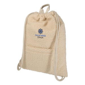 Bear GRS Recycled Sherpa Drawstring Backpack 9L
