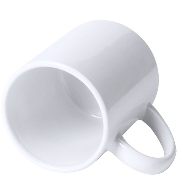 Minan White Ceramic Mug - Image 2