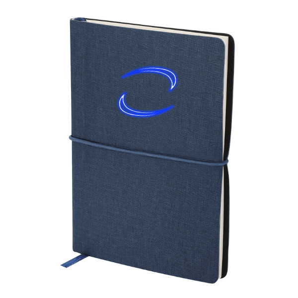 Notepad Vierax with Elastic and Coloured Bookmark
